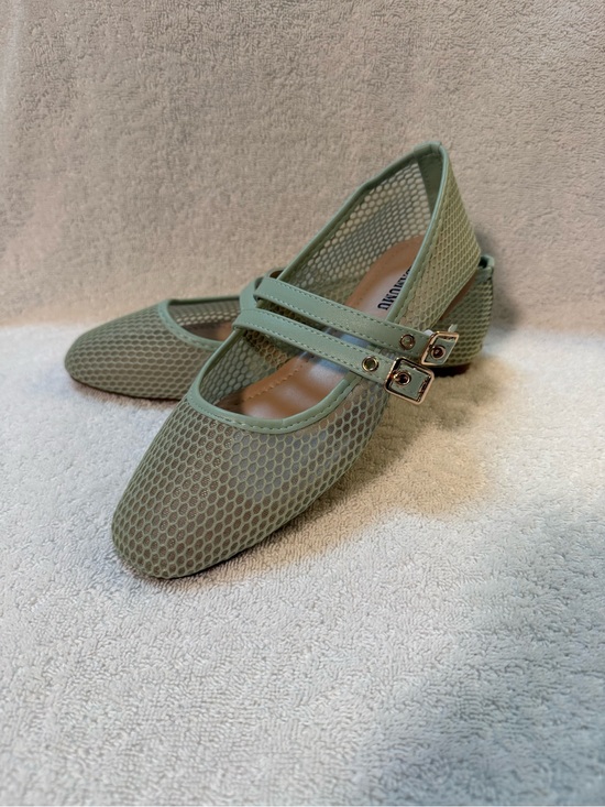 Adamumu Shoes - Women’s Sage Double-Strap Mesh Mary Jane Flats bundle shoes for deep discounts